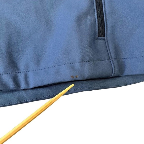 COLUMBIA Mens Ascender Softshell Front Zip Jacket Blue Collegiate Navy X-Large - Picture 9 of 12